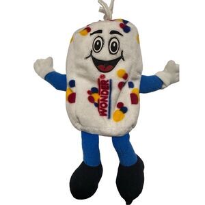 Freddy the Fresh Guy Wonder Bread bean Plush 1999 Vintage Plushie Food Advertise